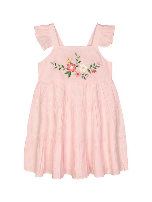 pink embroidered frock - 18311374 - Very Small Image - 1
