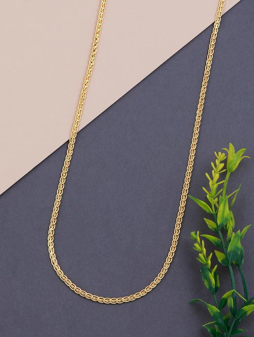 classic designer gold plated chain - 18311899 - Very Small Image - 1