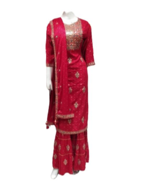 cotton duit set with dupatta - 18312360 - Very Small Image - 1