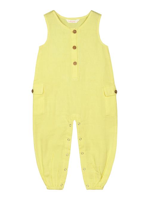yellow solid full length jumpsuit - 18312703 - Very Small Image - 1