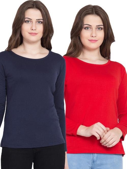 set of 2 pcs solid tees - 18312767 - Very Small Image - 1