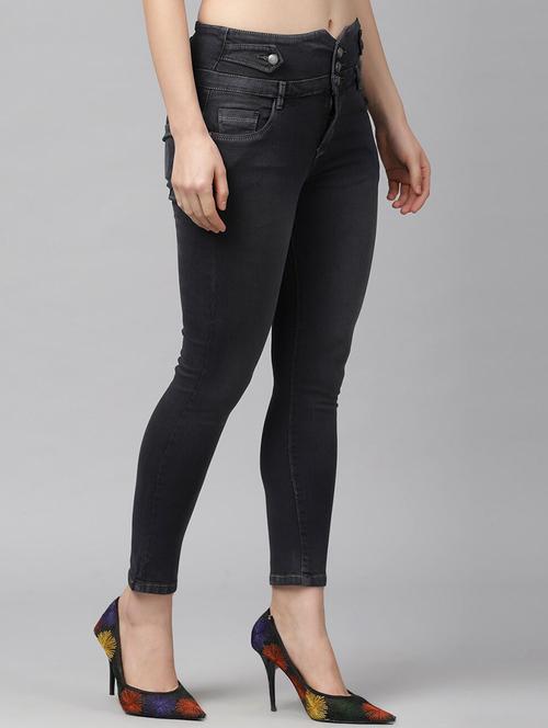 high rise stone wash jean - 18312902 - Very Small Image - 1