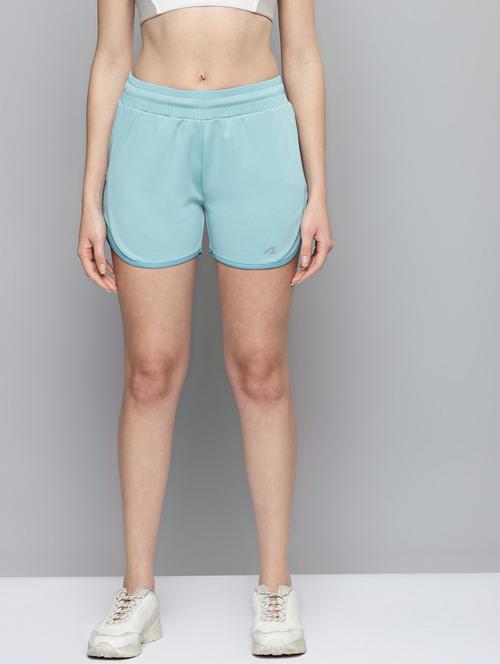 mid rise solid sports shorts - 18312932 - Very Small Image - 1