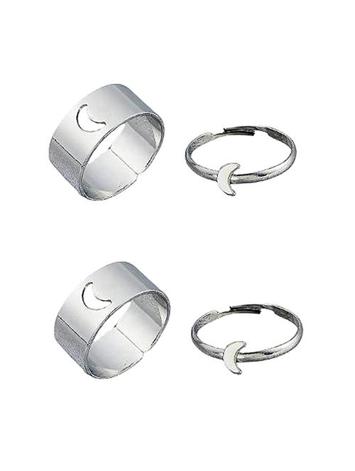 silver plated combo ring - 18313019 - Very Small Image - 1