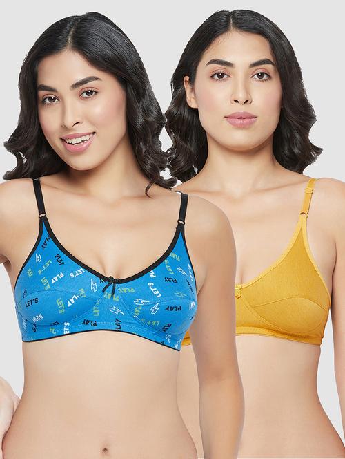 pack of 2 printed regular bra - 18313515 - Very Small Image - 1