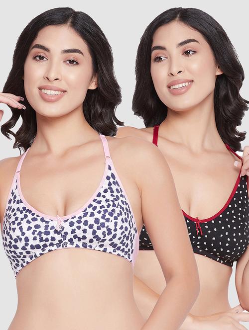 pack of 2 printed regular bra - 18313529 - Very Small Image - 1