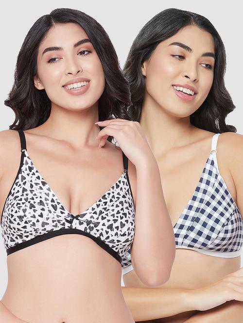 pack of 2 printed plunge bra - 18313534 - Very Small Image - 1
