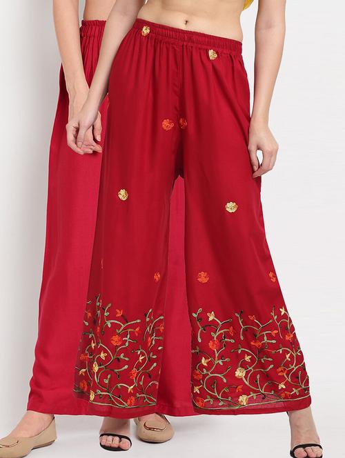 pack of 2 mid rise flared palazzo - 18313651 - Very Small Image - 1