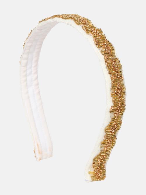 ornate gold beaded headband - 18314176 - Very Small Image - 1