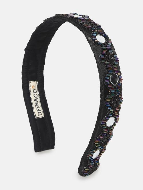 black mirror rainbow beaded headband - 18314180 - Very Small Image - 1