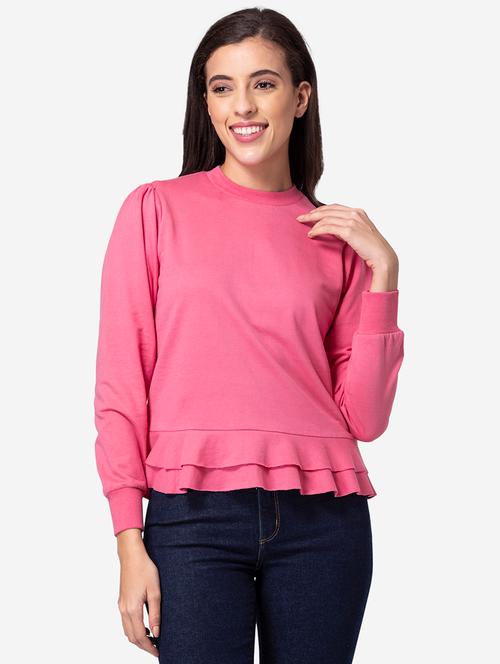 crew neck solid sweatshirt - 18314873 - Very Small Image - 1
