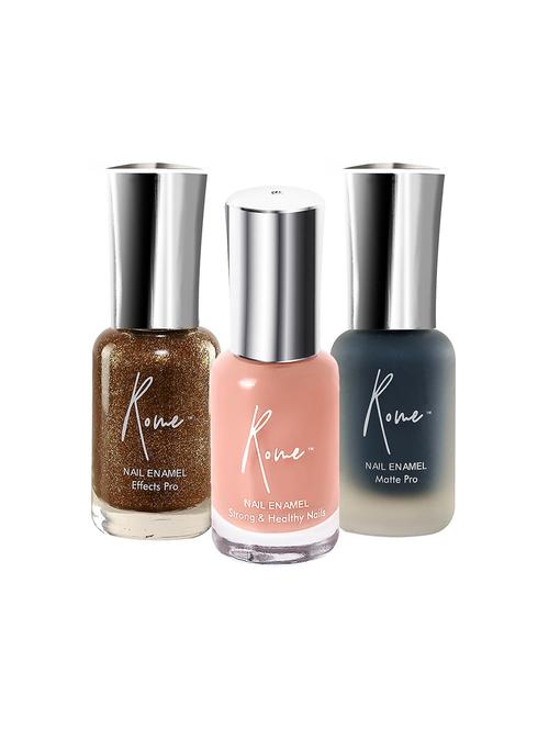 set of 3 strong & healthy, matte pro & effects pro nail enamel - 18315019 - Very Small Image - 1