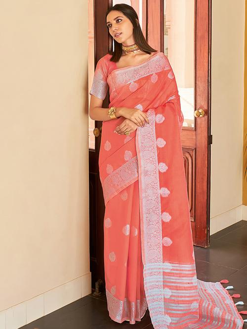 women's banarasi saree - 18315346 - Very Small Image - 1