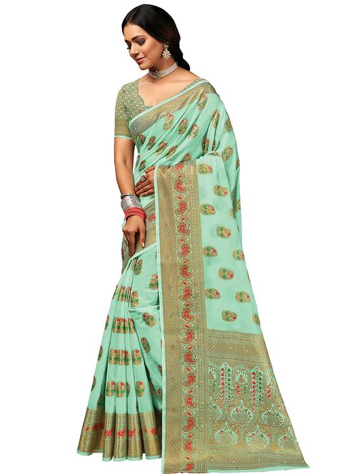 women's embroidered saree - 18315351 - Very Small Image - 1