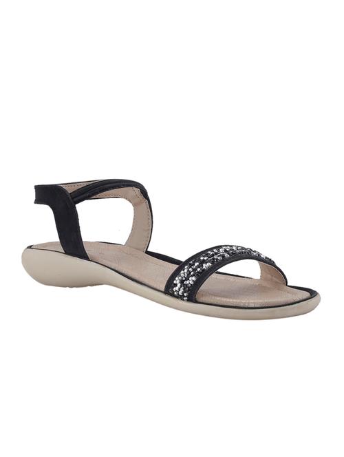 black leatherette sandal - 18315910 - Very Small Image - 1