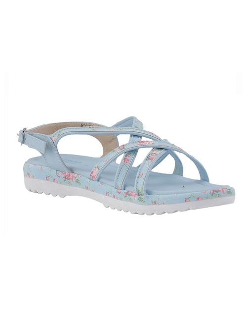 blue leatherette sandal - 18315912 - Very Small Image - 1