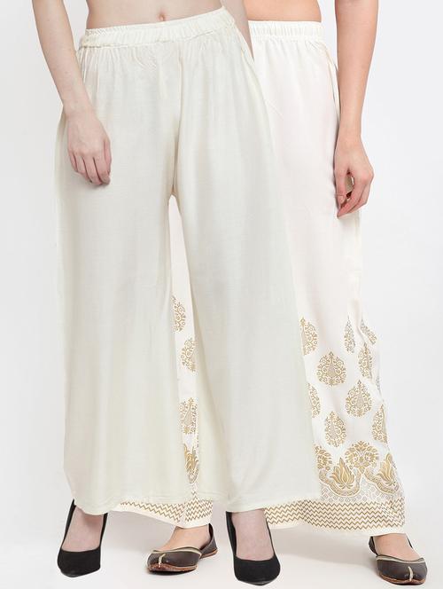 pack of 2 mid rise palazzo - 18316074 - Very Small Image - 1