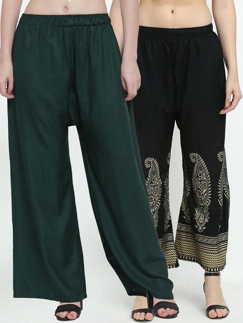 pack of 2 mid rise palazzo - 18316095 - Very Small Image - 1