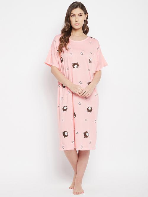 round neck printed sleepshirt - 18317466 - Very Small Image - 1