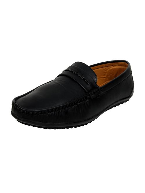 black synthetic & mesh slip on moccasins - 18317697 - Very Small Image - 1