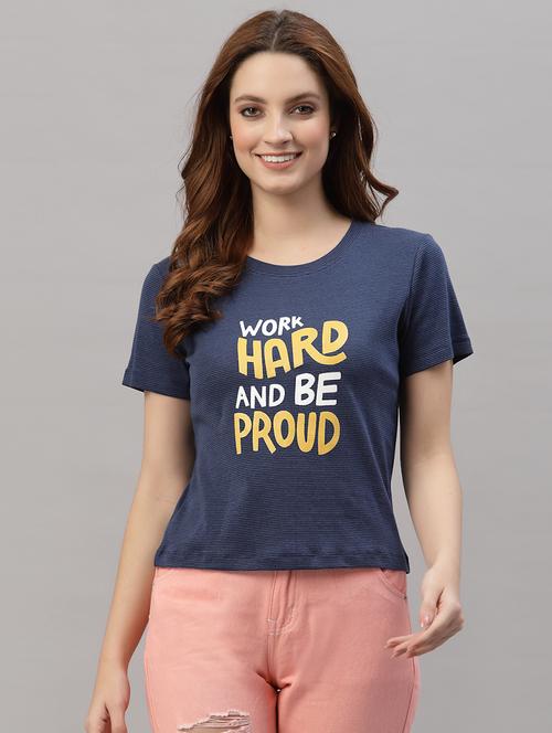 round neck printed regular tee - 18317785 - Very Small Image - 1