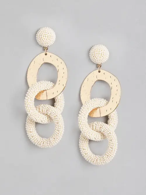 ladies off white and gold plated - 18317870 - Very Small Image - 1