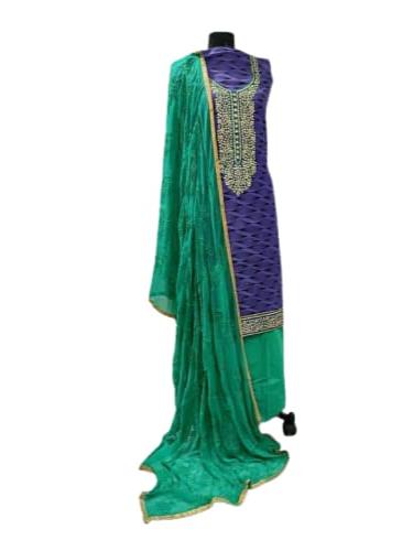 georgette unstitched suit set - 18318133 - Very Small Image - 1