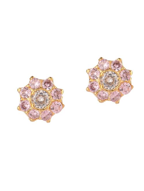 purple metal studs earring - 18318601 - Very Small Image - 1