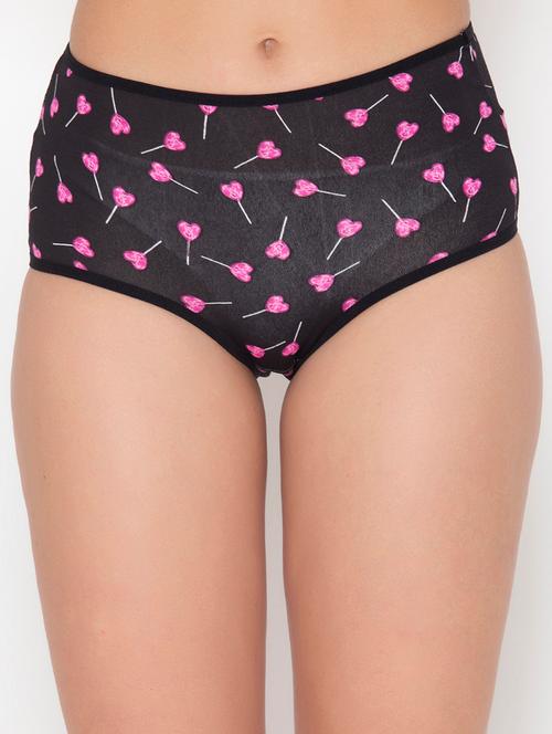 black printed hipster panty - 18319182 - Very Small Image - 1