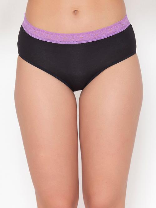 black solid hipster panty - 18319208 - Very Small Image - 1