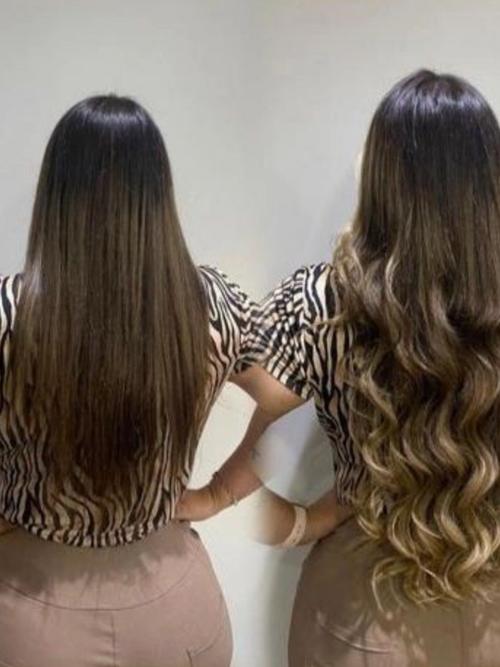 hair extensions golden color - 18319306 - Very Small Image - 1