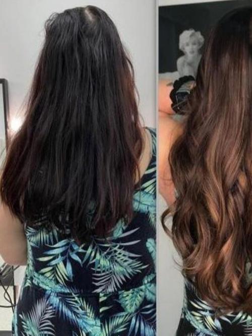hair extensions brown color - 18319307 - Very Small Image - 1