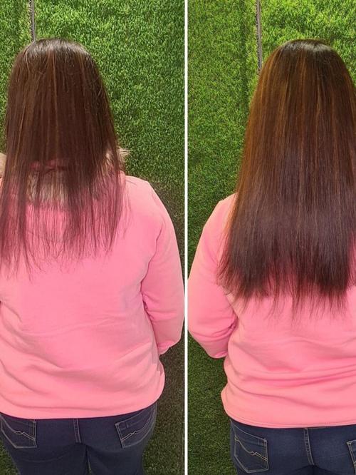 hair extensions brown color - 18319310 - Very Small Image - 1