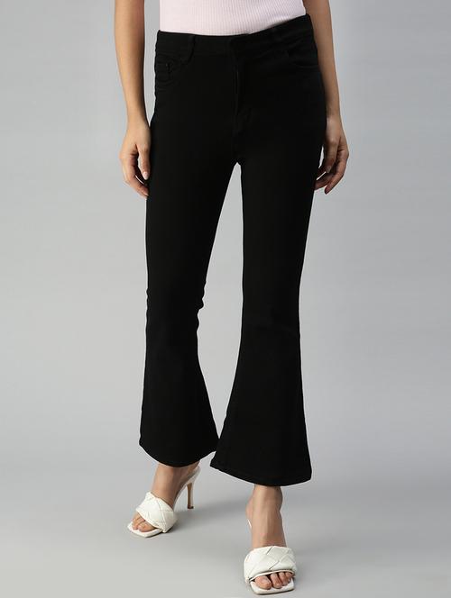 high rise solid boot cut jean - 18319649 - Very Small Image - 1
