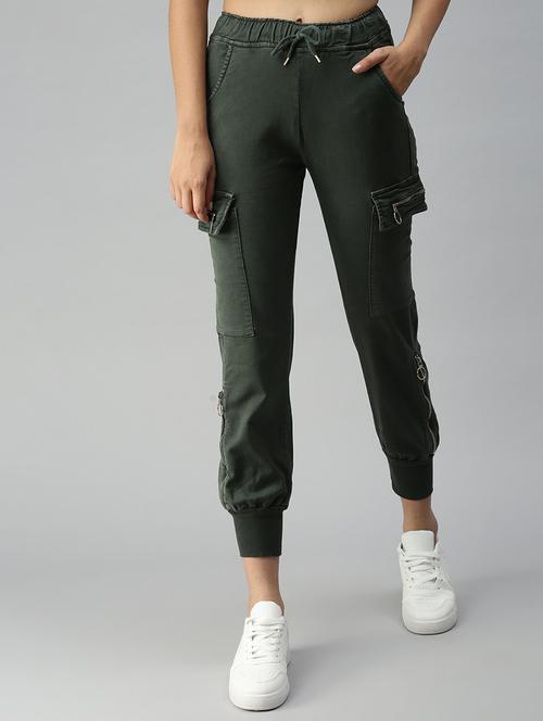 drawstring waist solid jogger jean - 18319653 - Very Small Image - 1