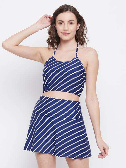 blue striped swimsuit - 18321517 - Very Small Image - 1