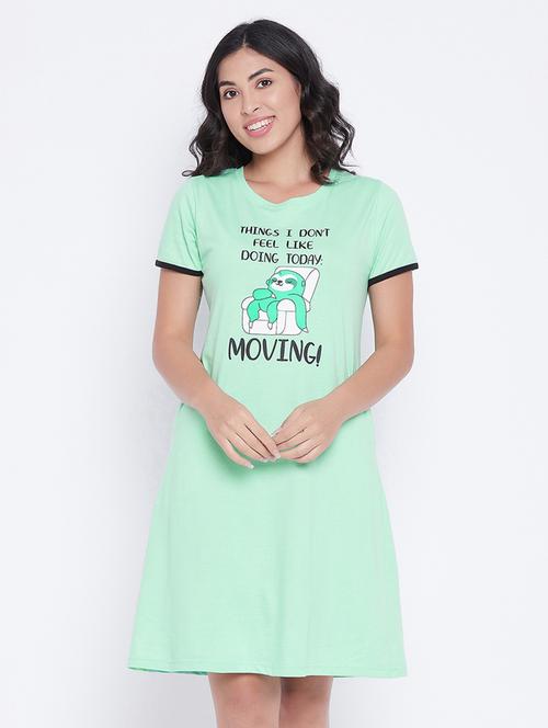 round neck graphic sleepshirt - 18321521 - Very Small Image - 1