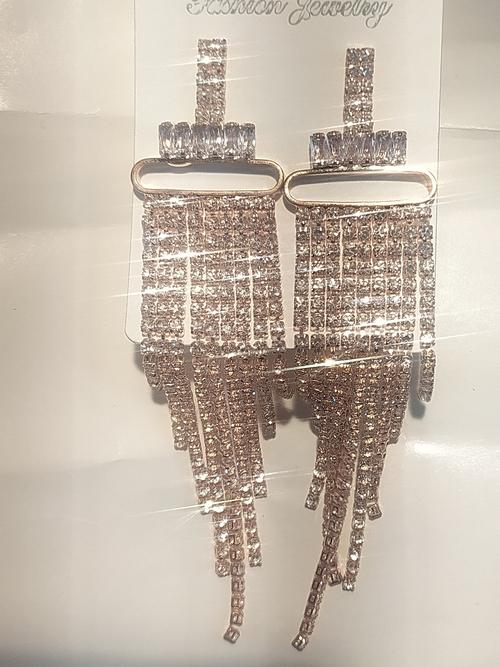 earrings for women gold color - 18321528 - Very Small Image - 1