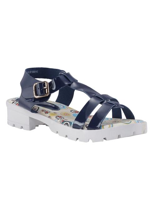 blue leatherette sandal - 18321576 - Very Small Image - 1