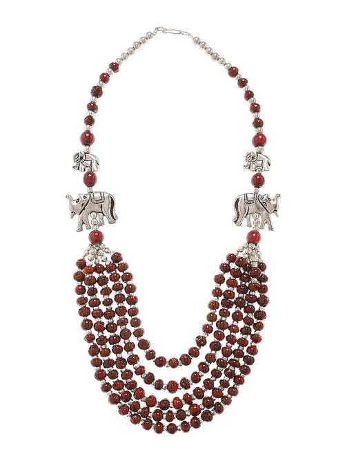 ladies bamboo tree red beaded handcraft - 18322611 - Very Small Image - 1