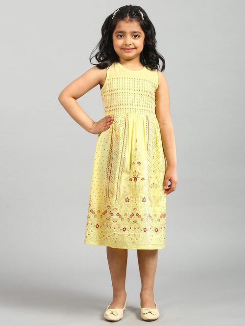 yellow printed flared kurti - 18322653 - Very Small Image - 1