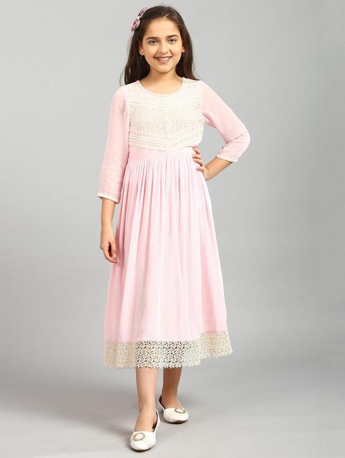 pink solid flared kurti - 18322657 - Very Small Image - 1