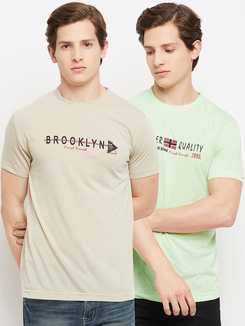 set of 2 chest-printed t-shirt - 18322760 - Very Small Image - 1