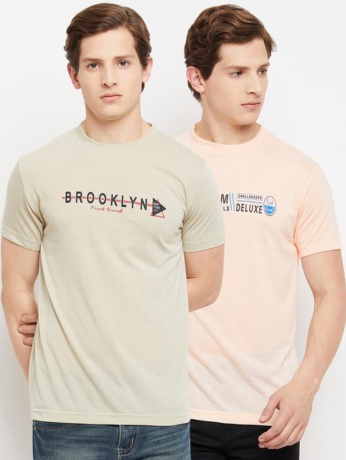 set of 2 chest-printed t-shirt - 18322775 - Very Small Image - 1