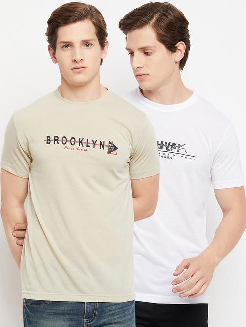 set of 2 chest-printed t-shirt - 18322776 - Very Small Image - 1