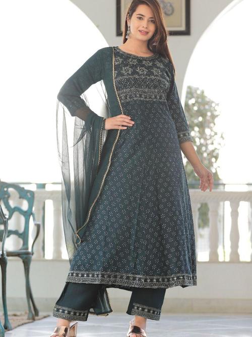 cotton suit with dupatta - 18322867 - Very Small Image - 1