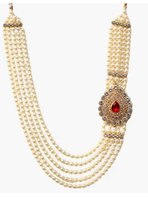 necklace for women white color - 18323099 - Very Small Image - 1