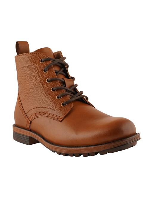 tan leather low ankle boots - 18323101 - Very Small Image - 1