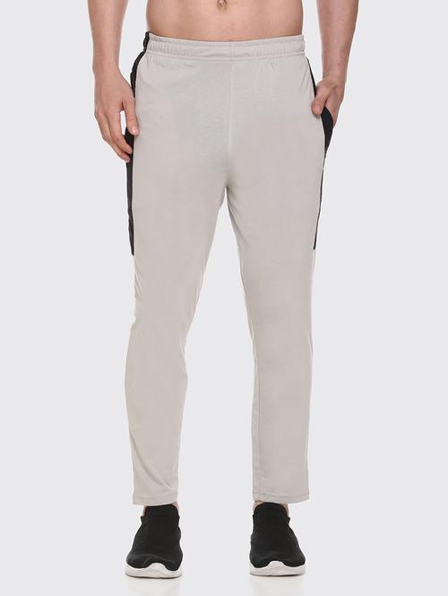 grey solid track pant - 18323422 - Very Small Image - 1