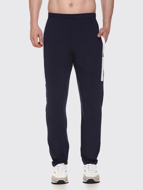 navy blue solid track pant - 18323423 - Very Small Image - 1